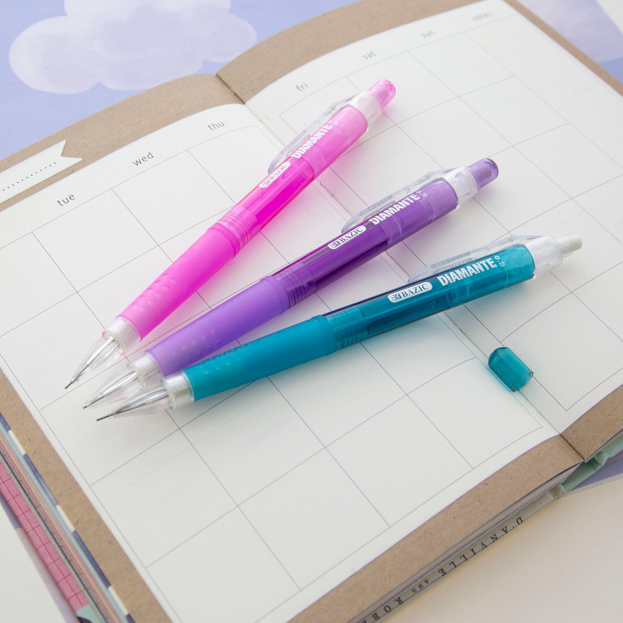 0.5 mm Diamante Mechanical Pencil w/ Grip (3/Pack)