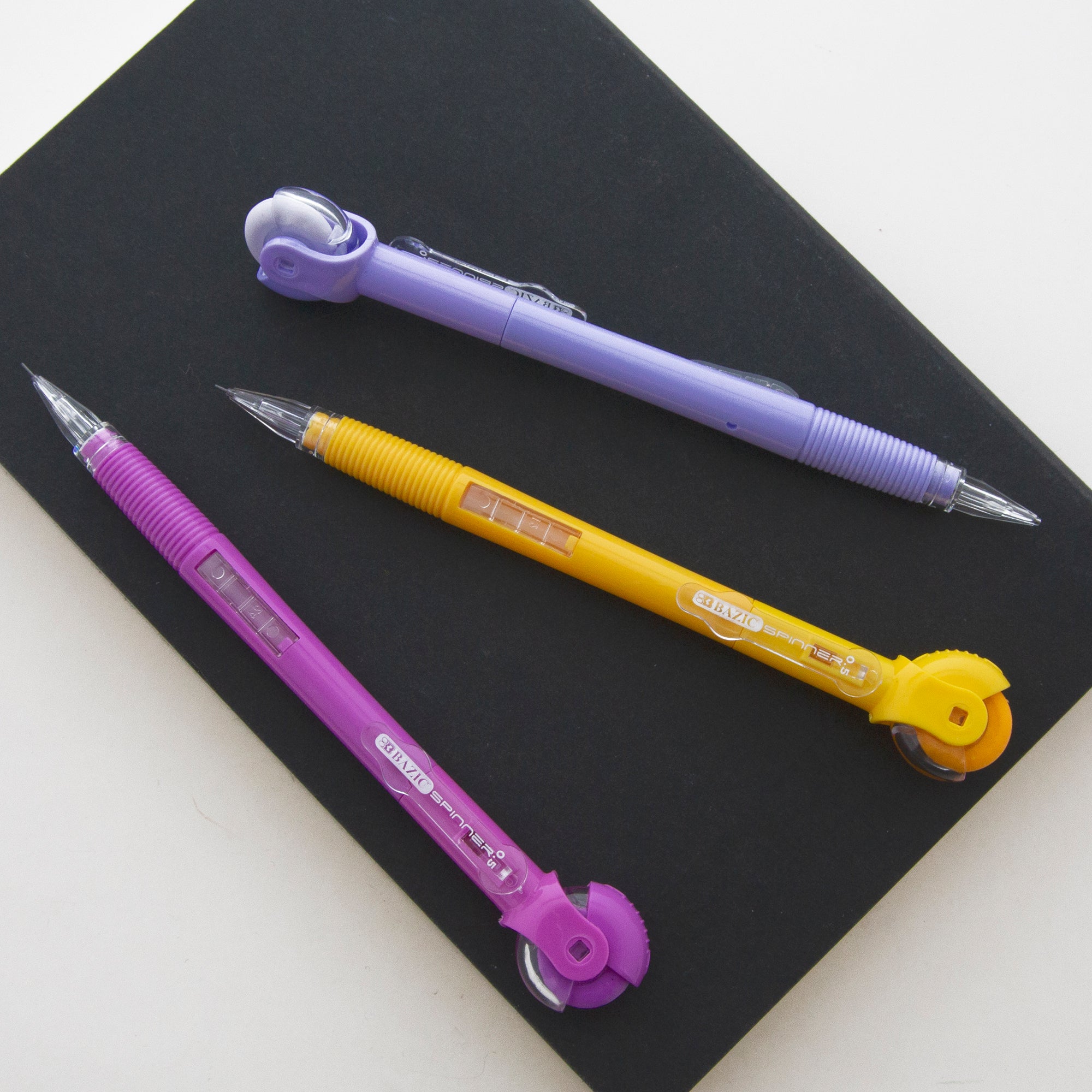0.7 mm Mechanical Pencil w/ Spinner Top Eraser (3/Pack)