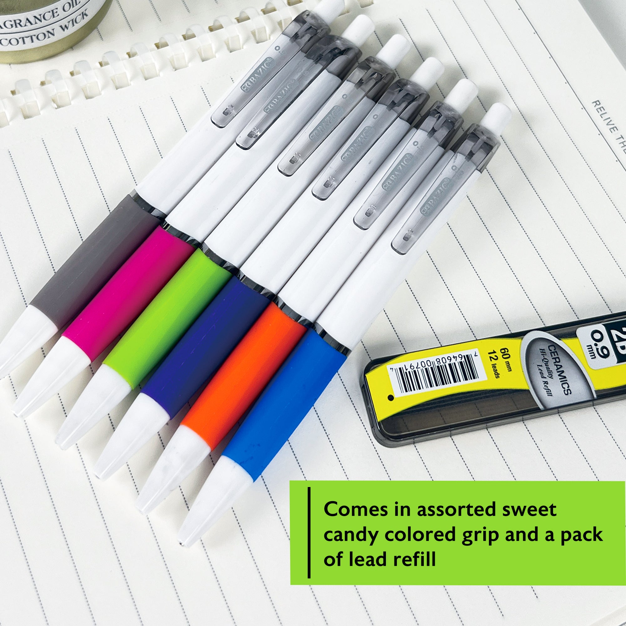 0.9 mm Prism Mechanical Pencil w/ Ceramic High-Quality Lead