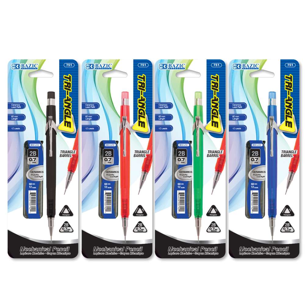 Tri-Angle 0.7 mm Mechanical Pencil Ceramics Lead Lead