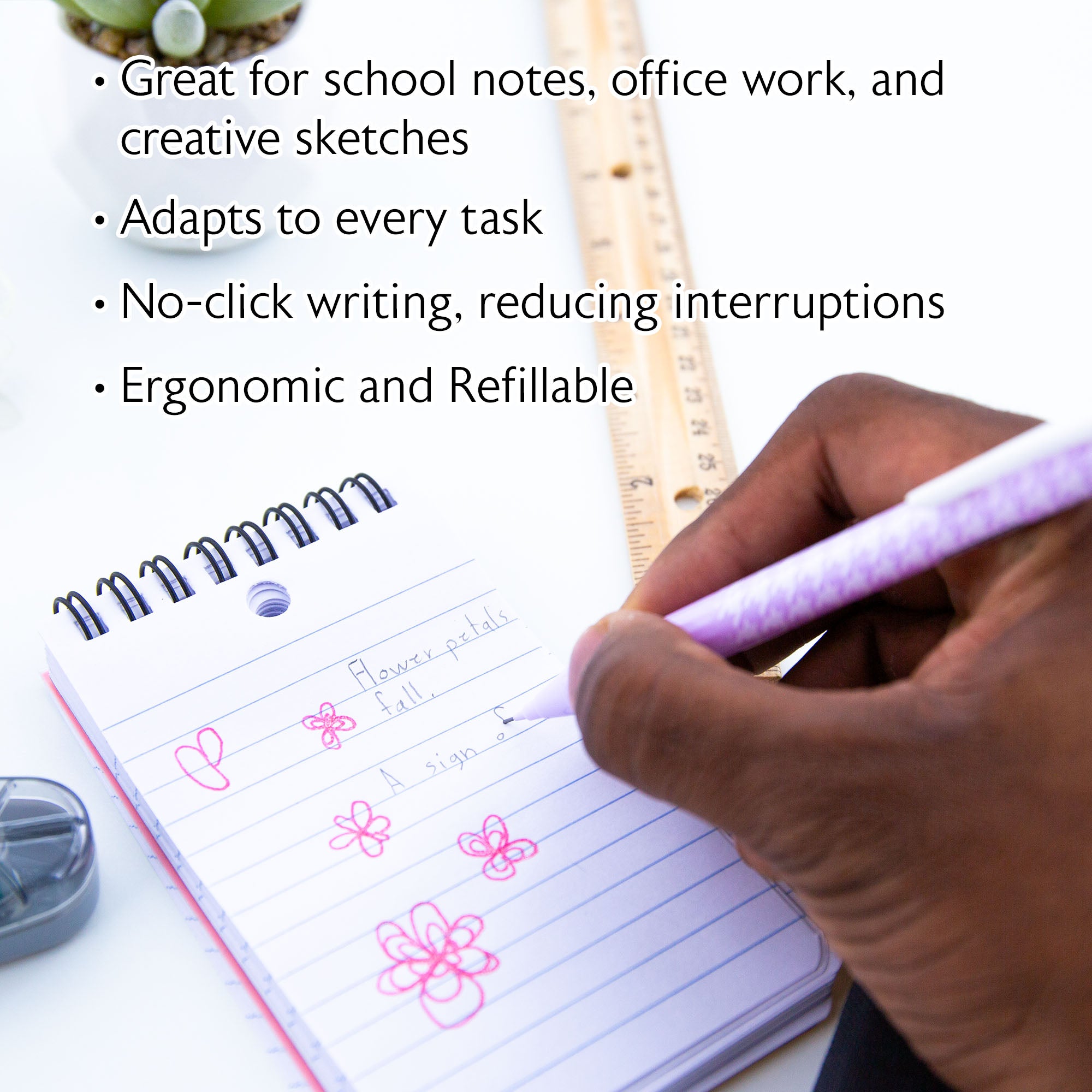 Infinite Alora 0.7 mm Auto Lead Advance Mechanical Pencil w/ Ceramics High-Quality Lead