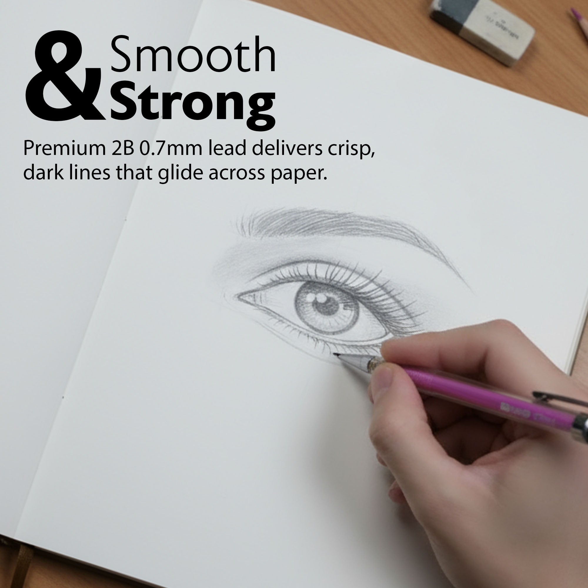 Opal 0.7 mm Mechanical Pencil w/ Ceramics High-Quality Lead