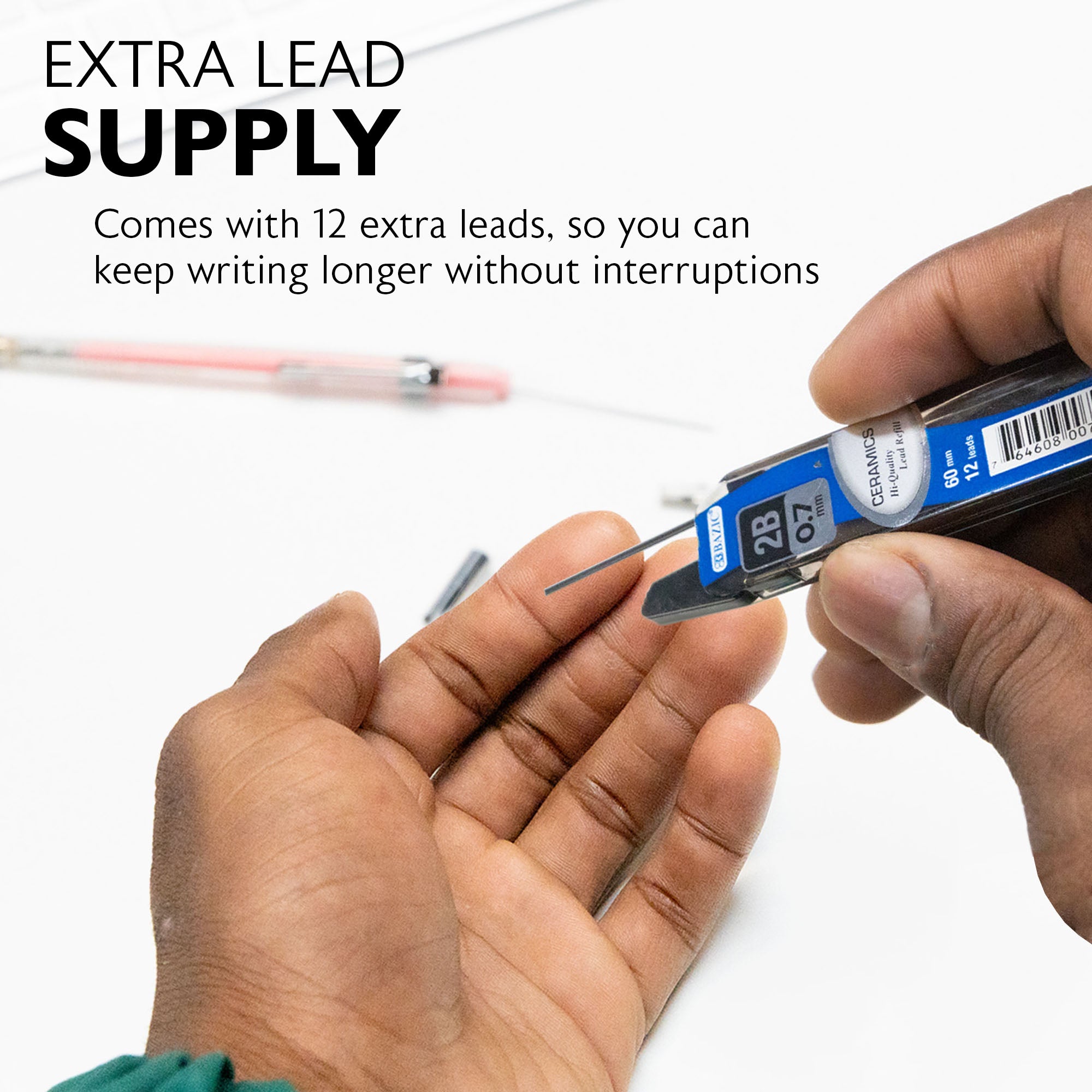 Opal 0.7 mm Mechanical Pencil w/ Ceramics High-Quality Lead