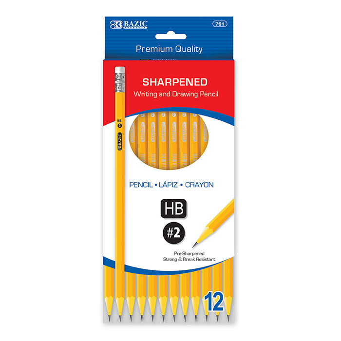 Pre-Sharpened #2 Premium Yellow Pencil (12/Pack)