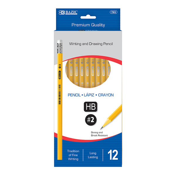 #2 Premium Yellow Pencil (12/Pack)