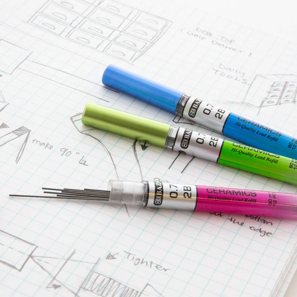 Mechanical Pencil Lead Ceramics Lead 0.7 mm (3/Pack)