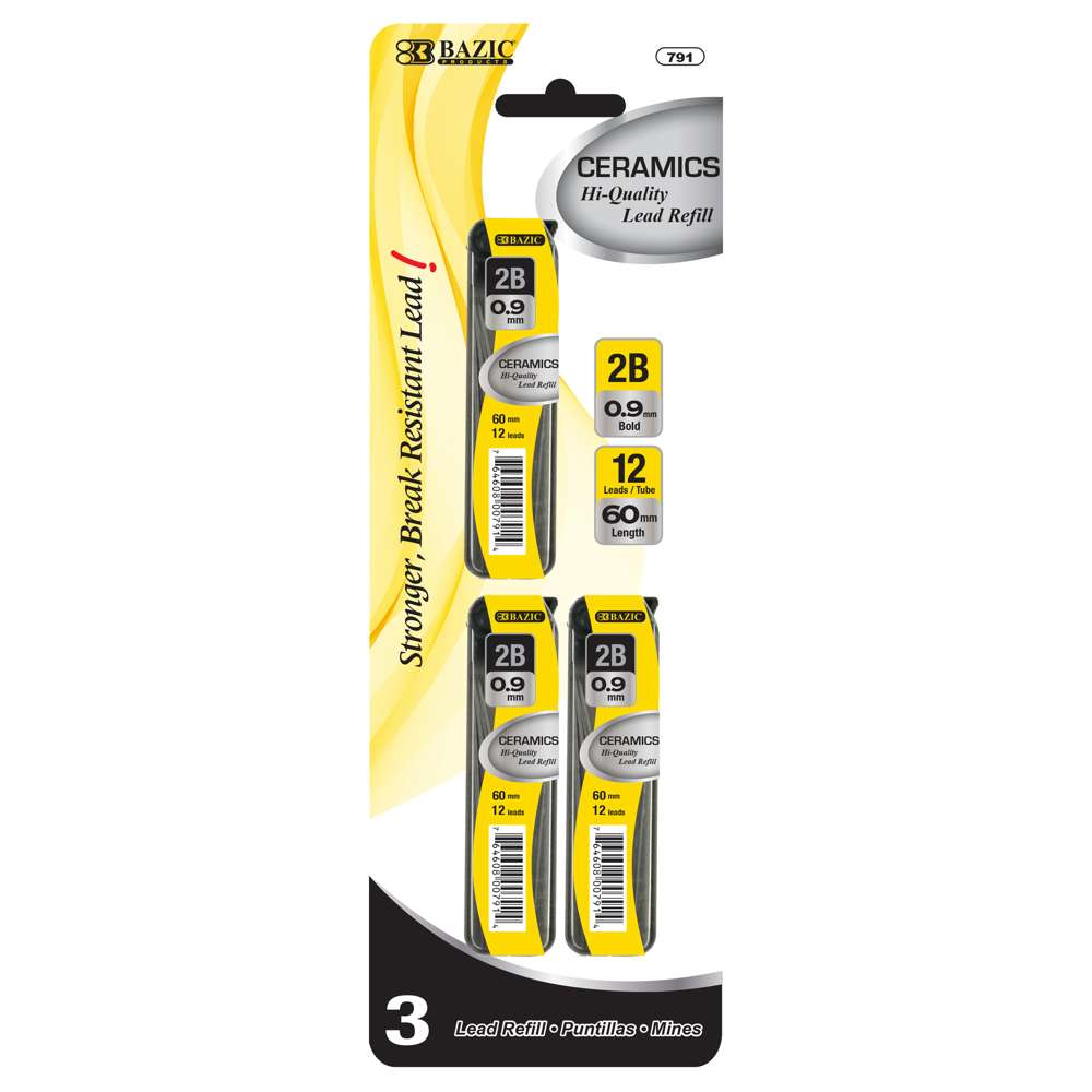 Mechanical Pencil Ceramics Lead 0.9 mm 12 Ct. (3/Pack)