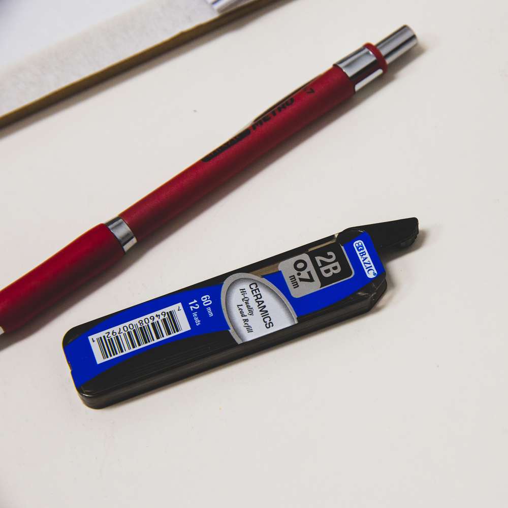 Mechanical Pencil Lead Ceramics Lead 0.7 mm 12Ct. (3/Pack)