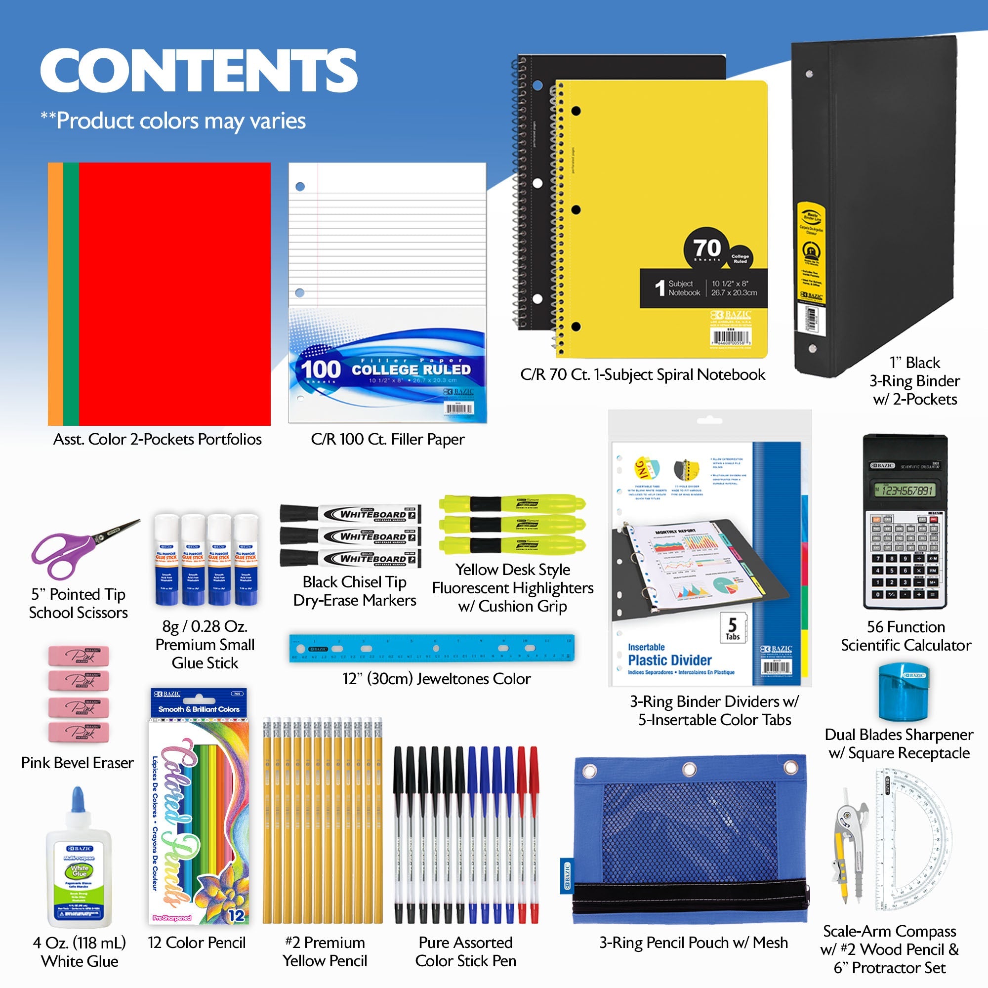 Middle / High School Kit (65 Pieces)