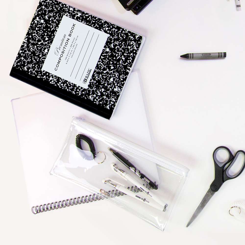Pencil Pouch Clear 11" x 5"