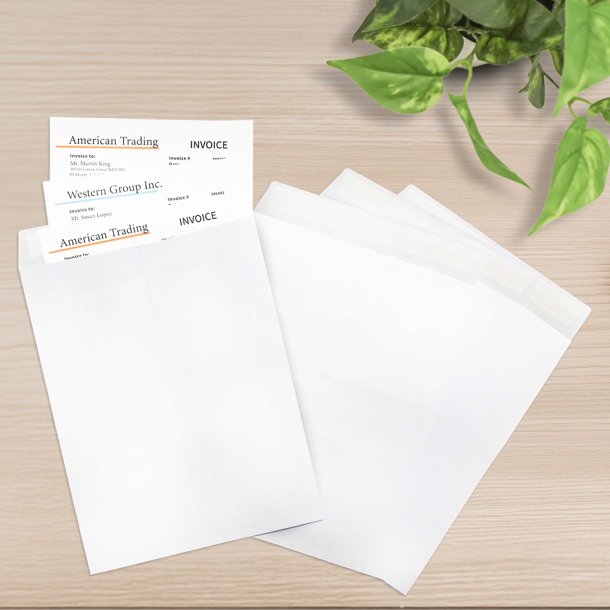 Self-Seal White Envelope 10" X 13" (4/Pack)