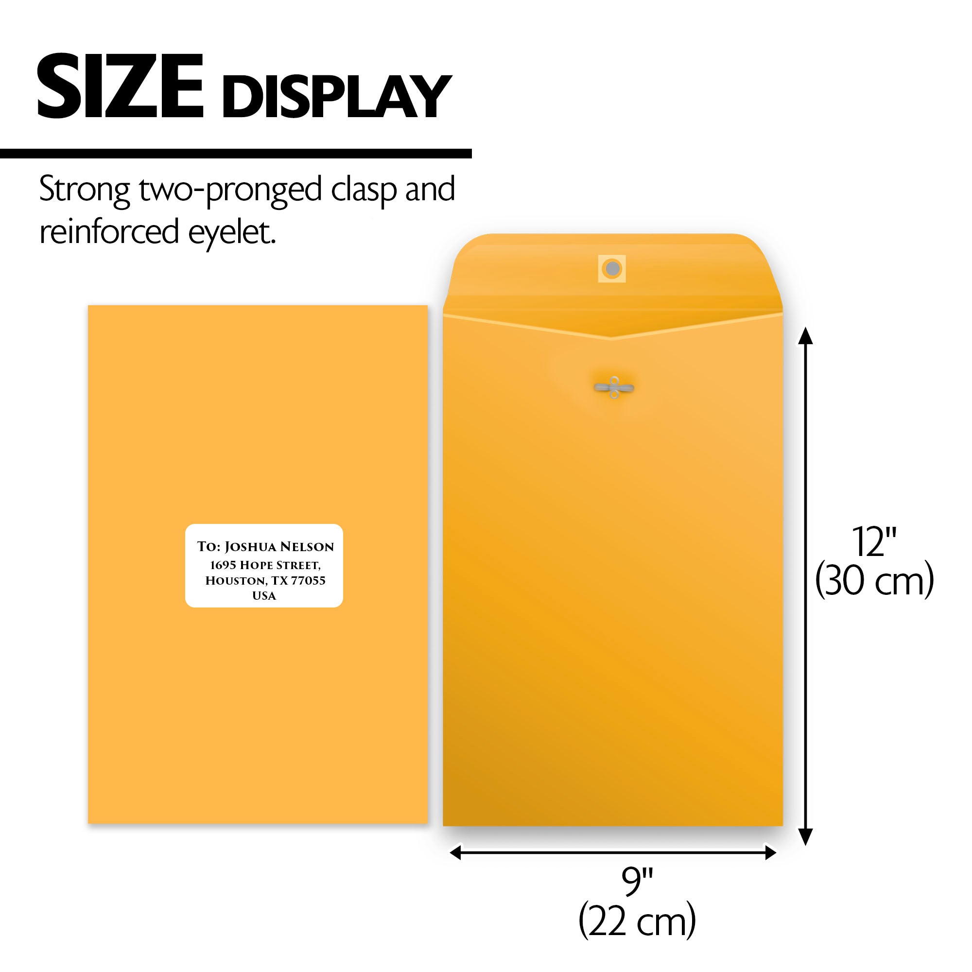 Clasp Envelope 9" X 12" (4/Pack)