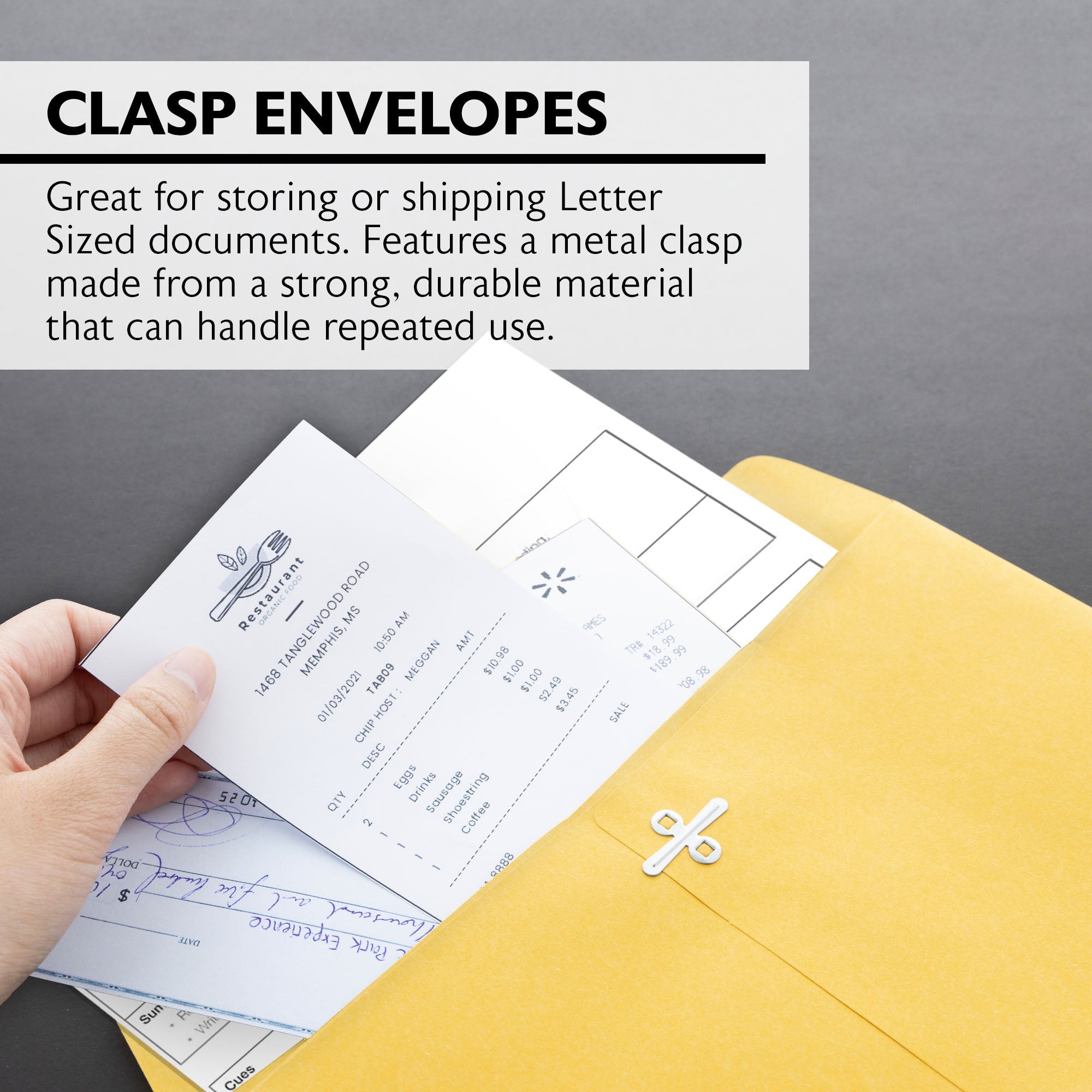 Clasp Envelope 10" X 15" (100/Pack)
