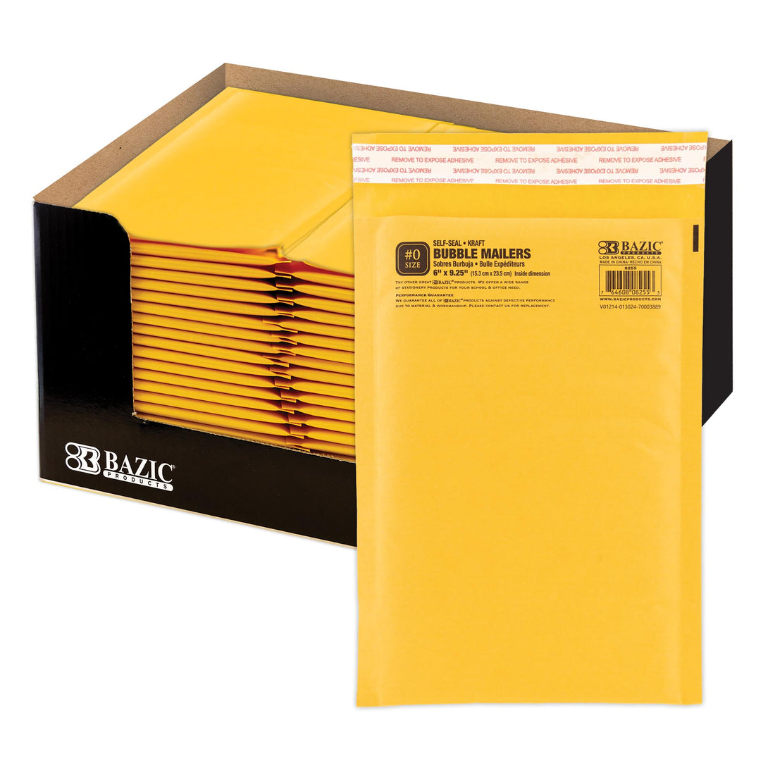 6" X 9.25" (#0) Self-Seal Bubble Mailers