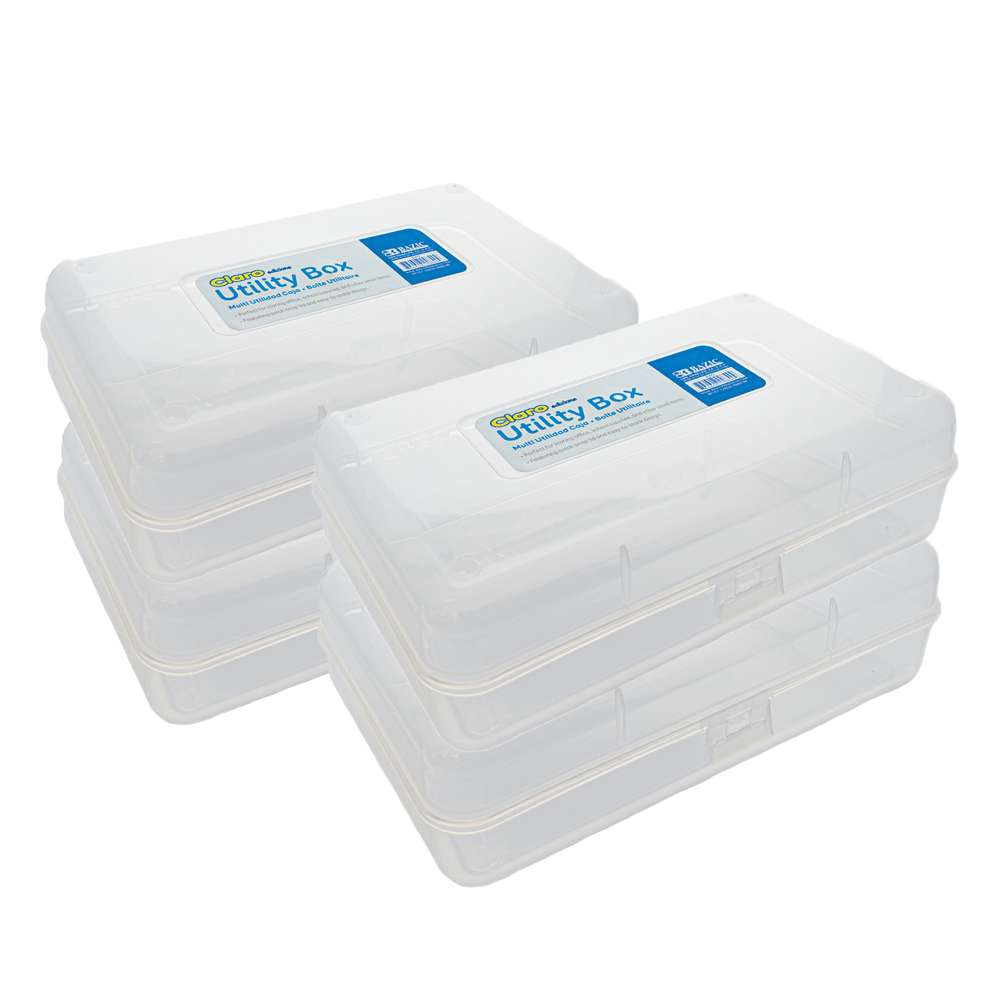 Pencil Case Multipurpose Utility Box - Clear