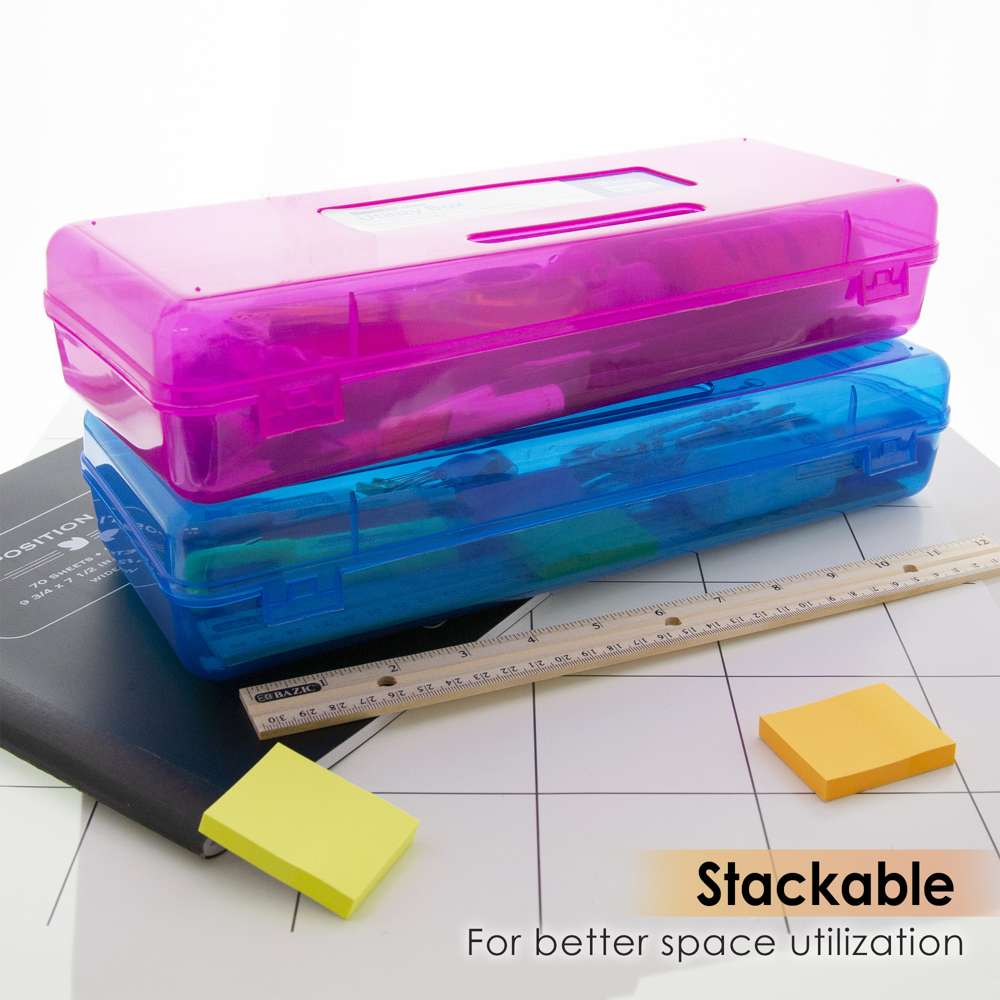 Pencil Case Multipurpose Utility Box Ruler Length