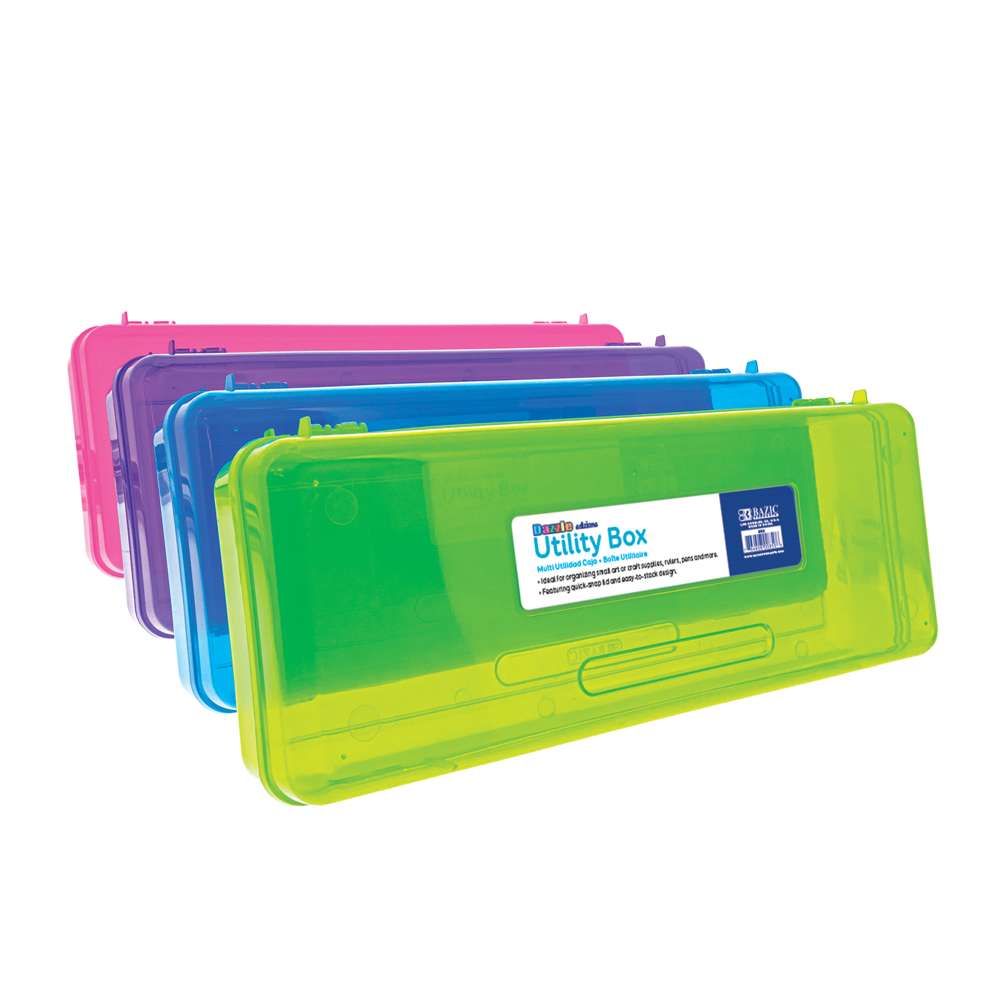Pencil Case Multipurpose Utility Box Ruler Length