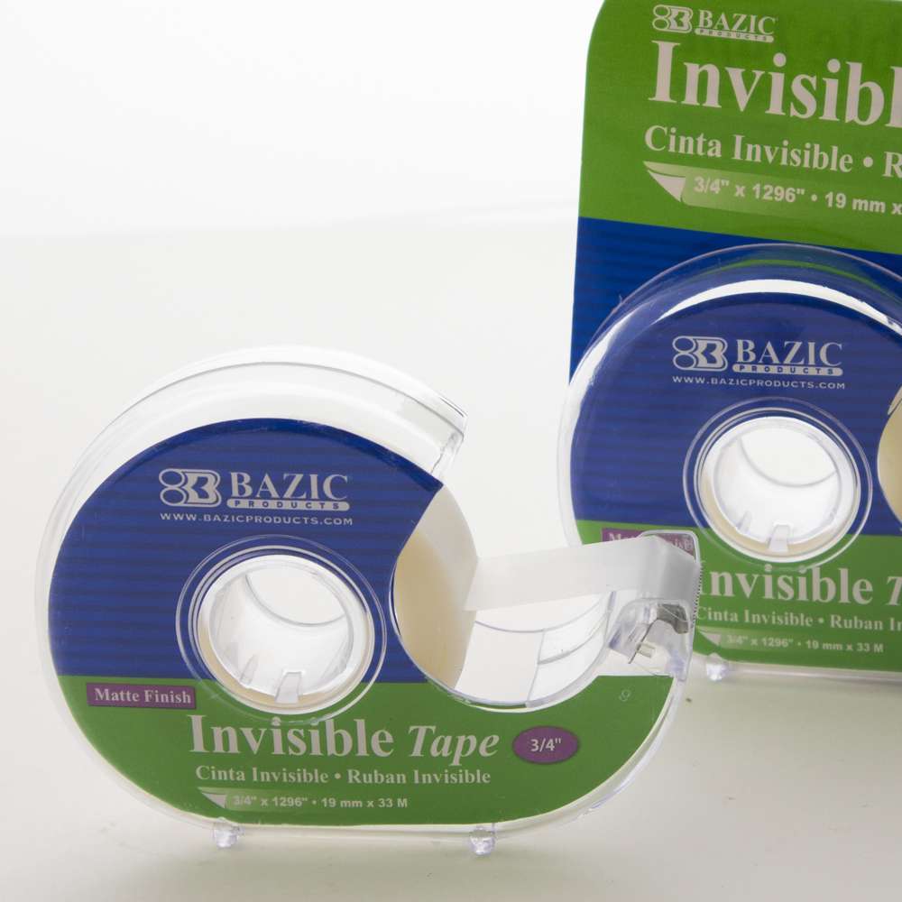 Invisible Tape w/ Dispenser 3/4" x 1296"