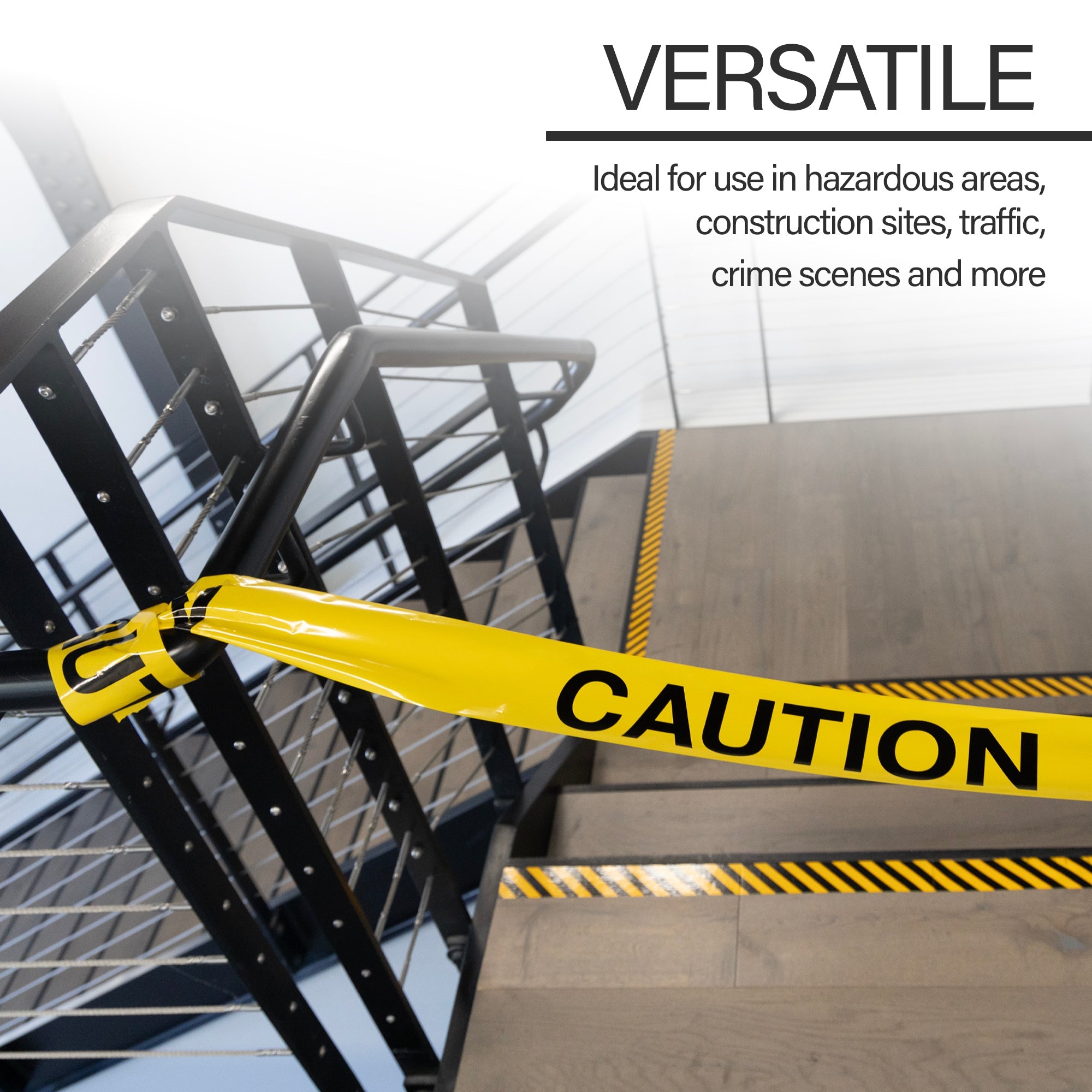 3" X 1000' Yellow "Caution" Barricade Tape