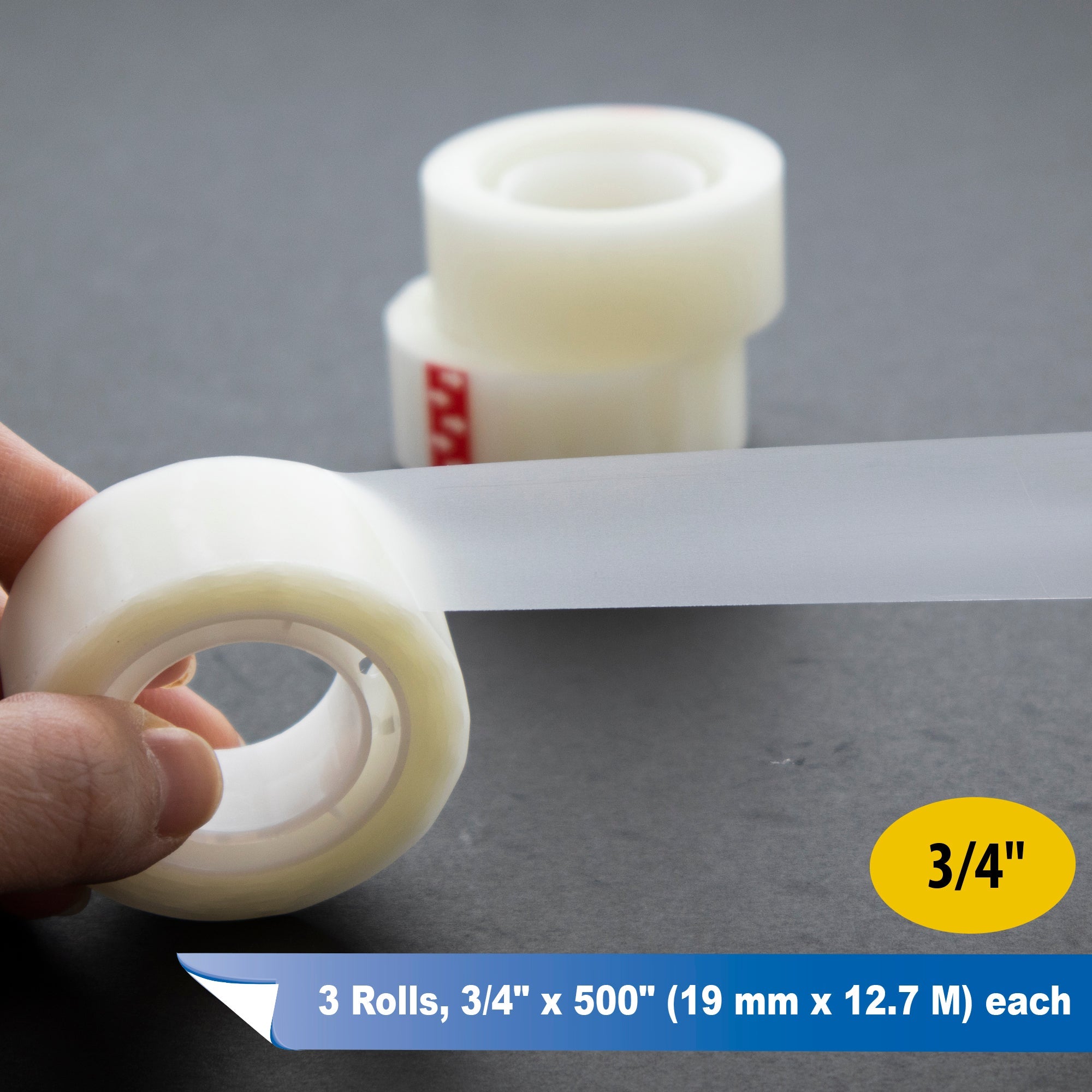 Invisible Tape 3/4" X 500" (3/Pack)