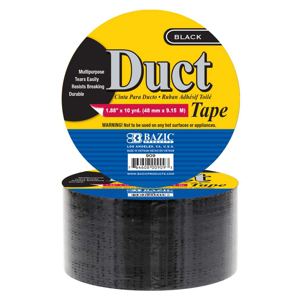 1.88" X 10 Yards Black Duct Tape
