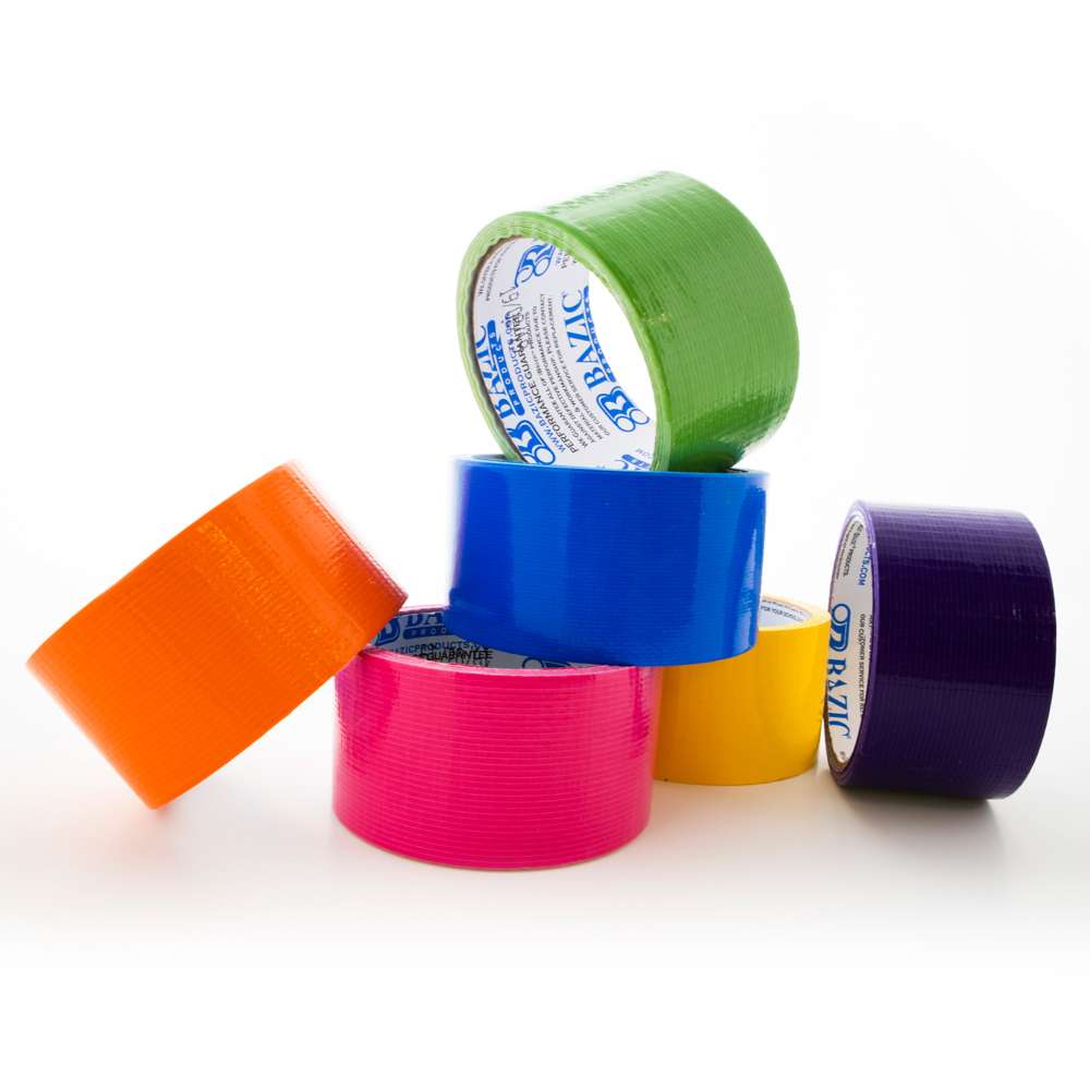 1.88" X 10 Yard Assorted Fluorescent Colored Duct Tape