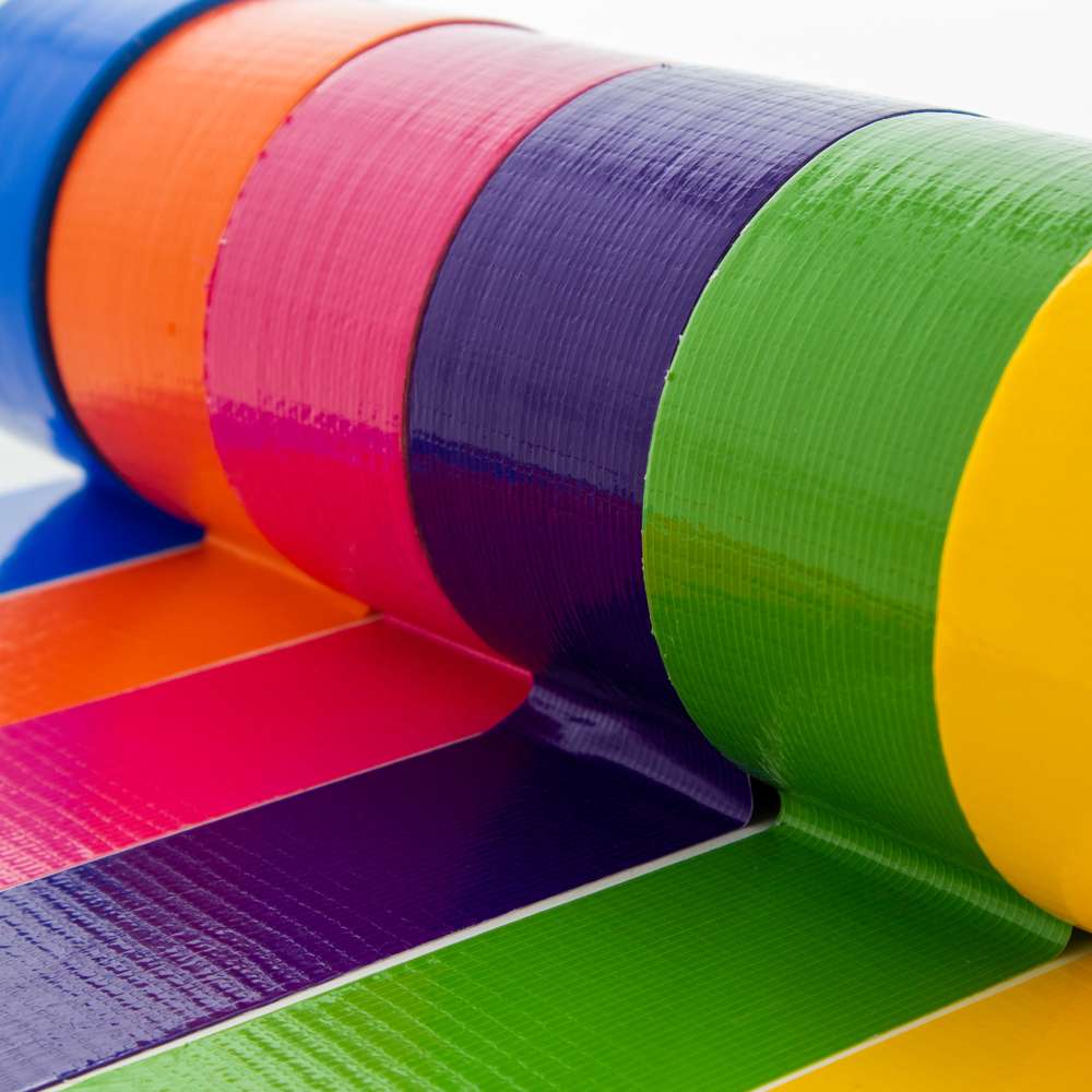 1.88" X 10 Yard Assorted Fluorescent Colored Duct Tape