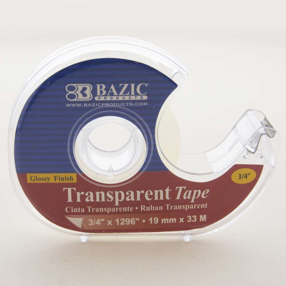 Transparent Tape 3/4" X 1296" w/ Dispenser