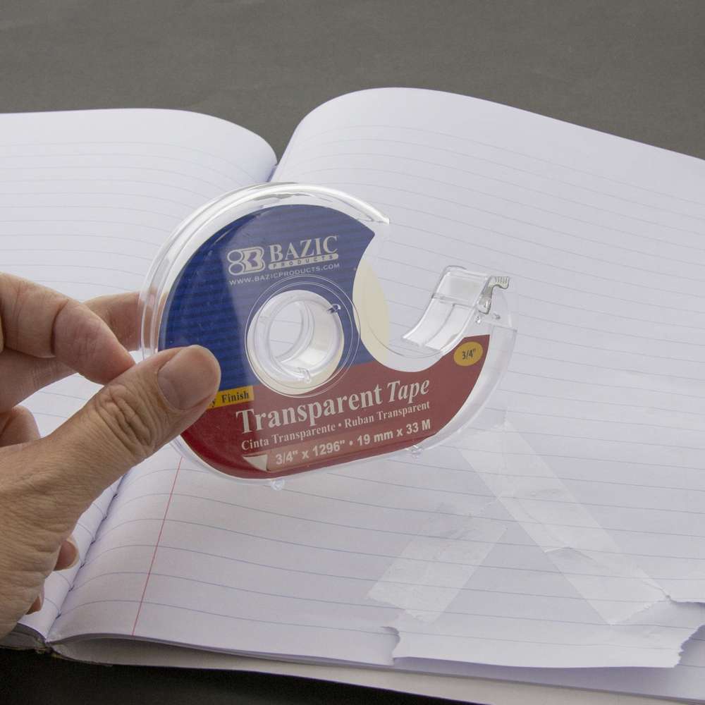 Transparent Tape 3/4" X 1296" w/ Dispenser