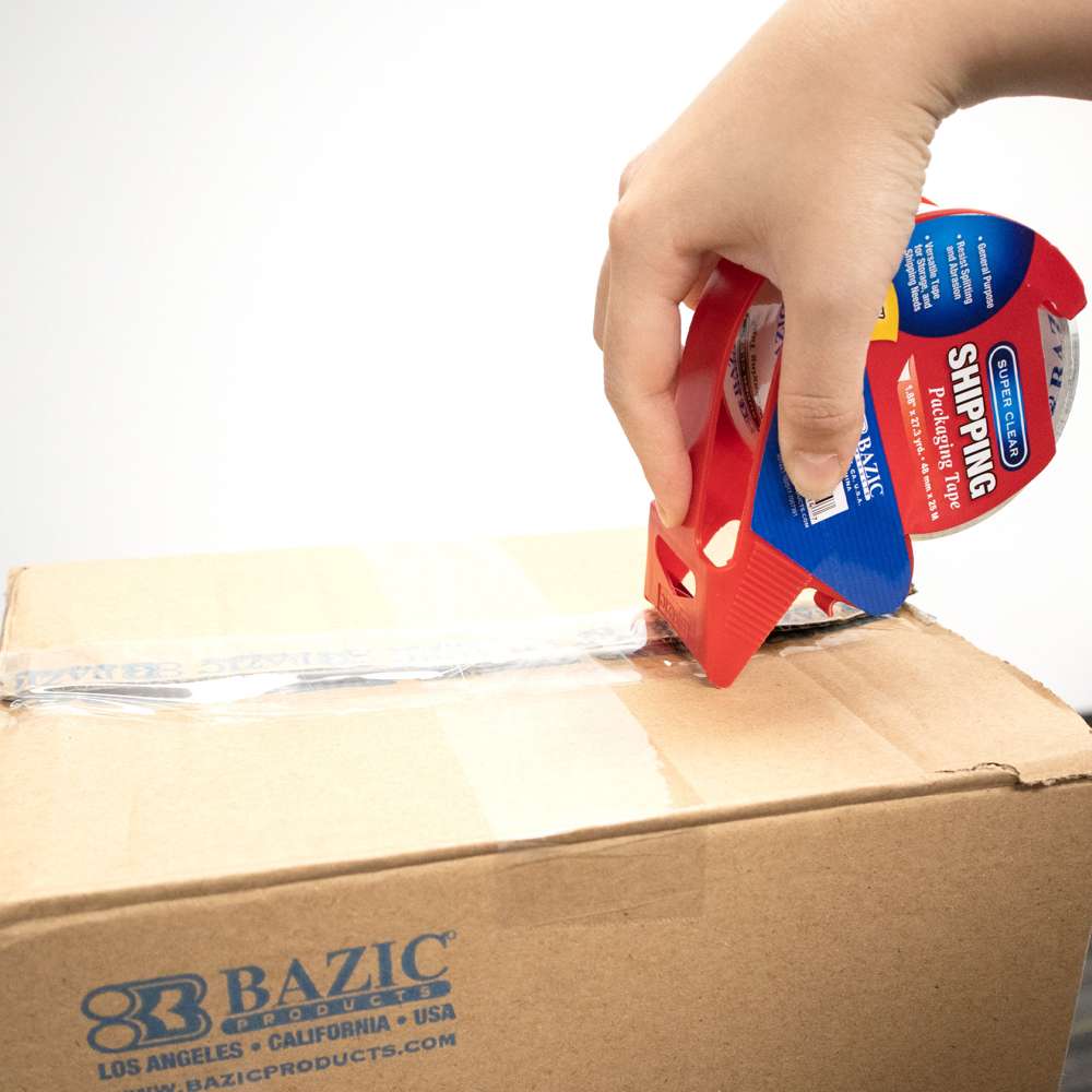 Heavy Duty Super Clear Packaging Tape w/ Dispenser 1.88" x 27.3 Yards