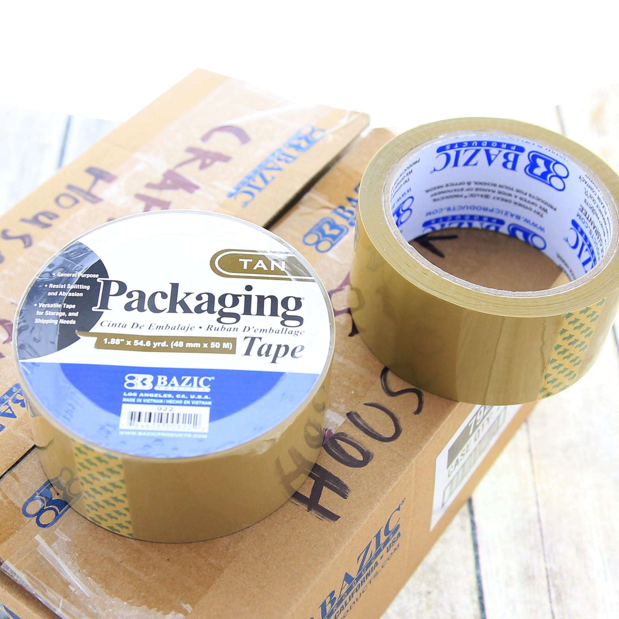 Tan Packaging Tape 1.88" X 54.6 Yards
