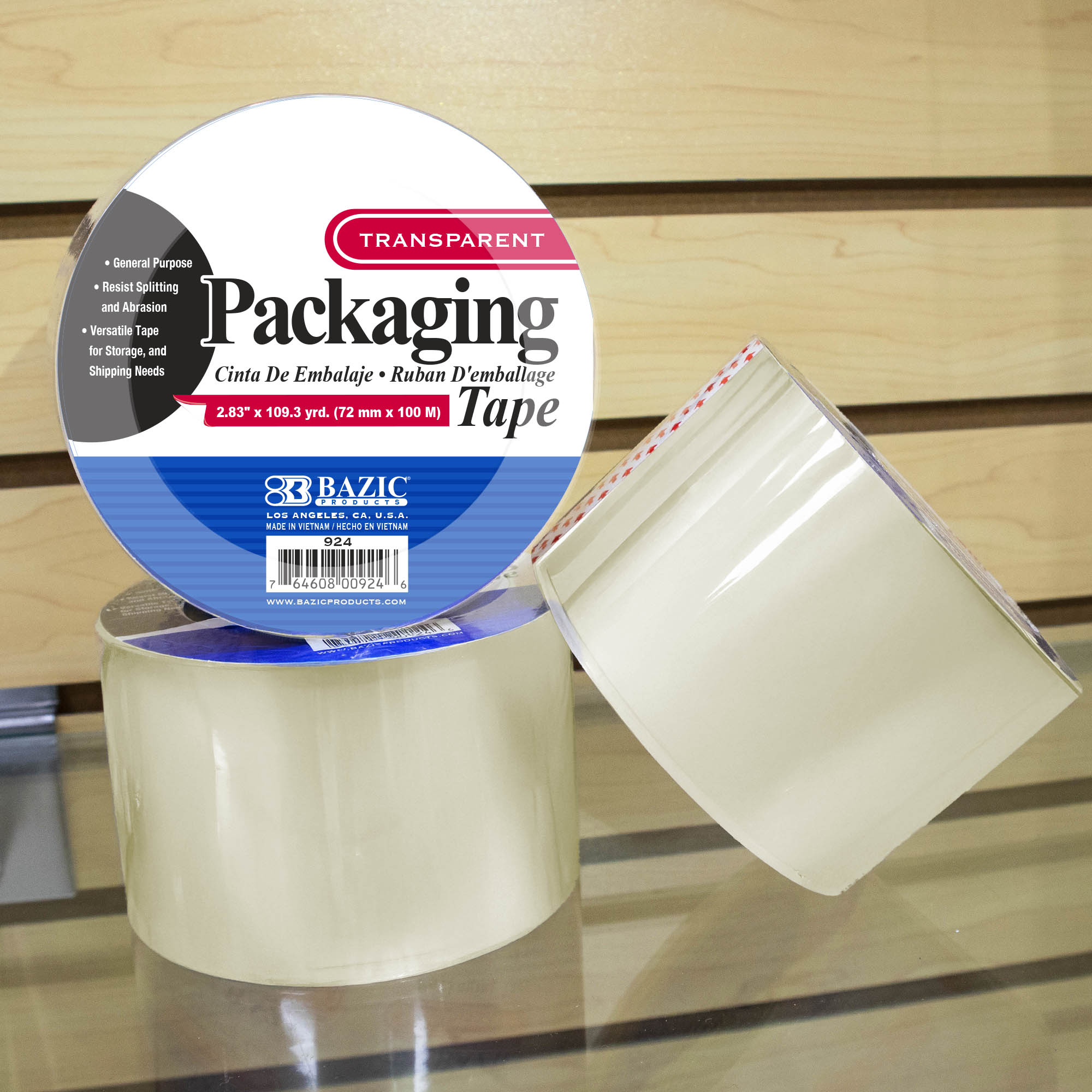 Clear Packaging Tape 2.83" X 109.3 Yards