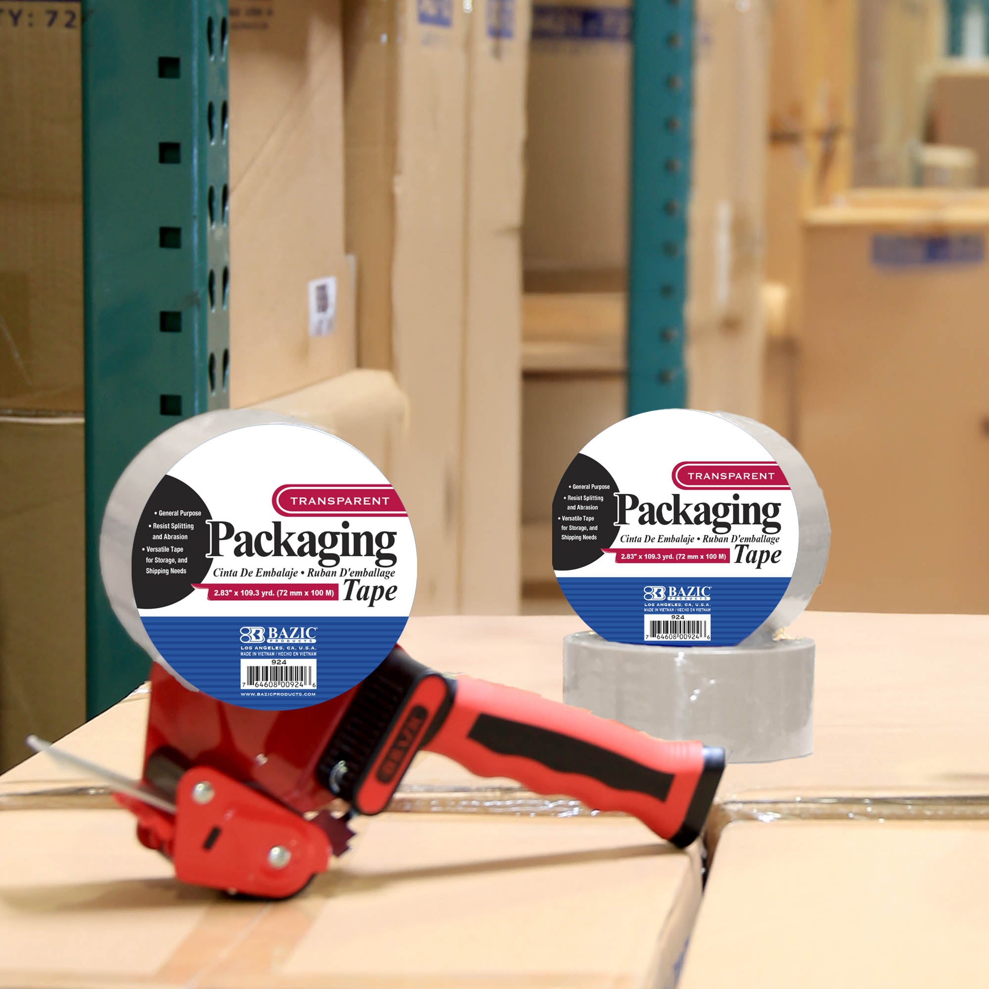 Clear Packaging Tape 2.83" X 109.3 Yards