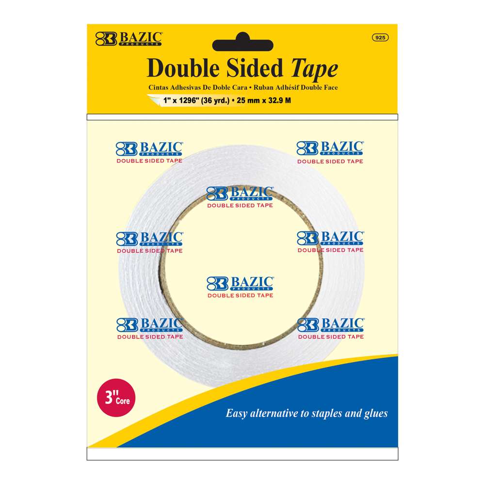 Double Sided Tape 1" X 36 Yard (1296")