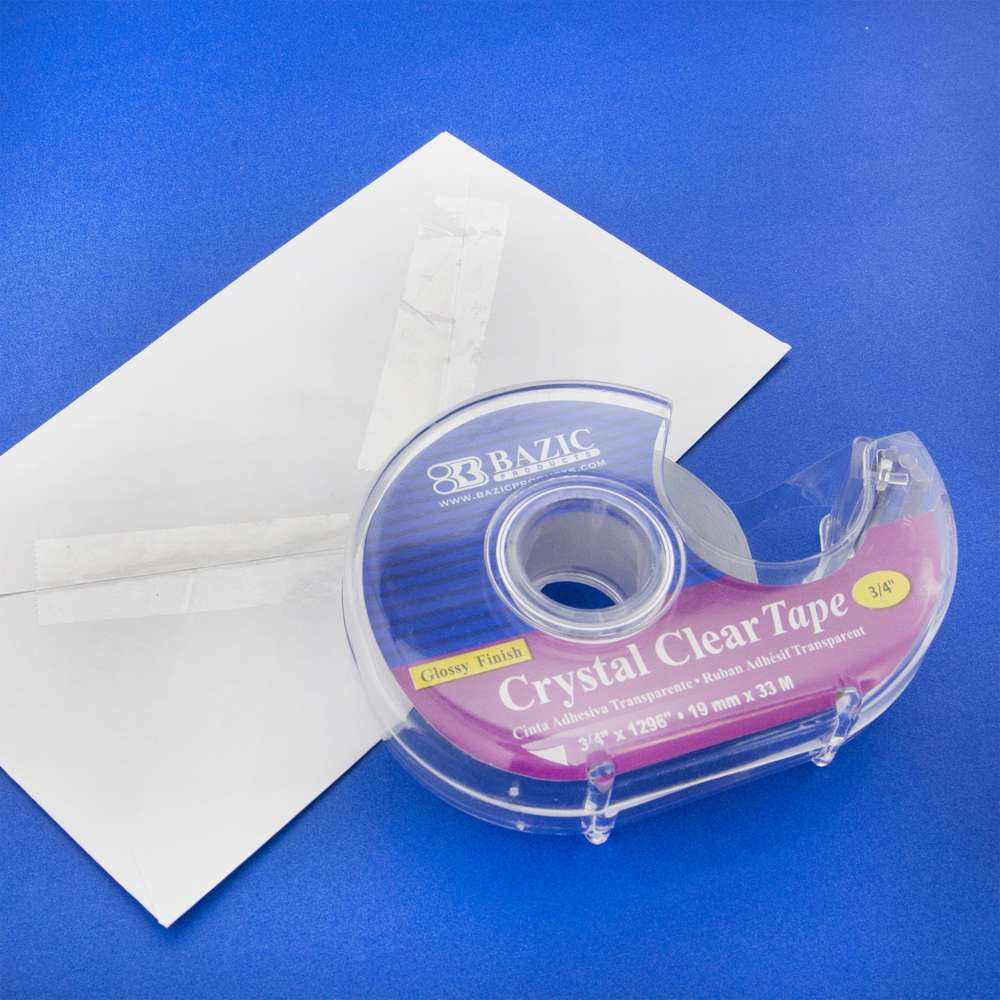 Crystal Clear Tape w/ Dispenser 3/4" X 1296"