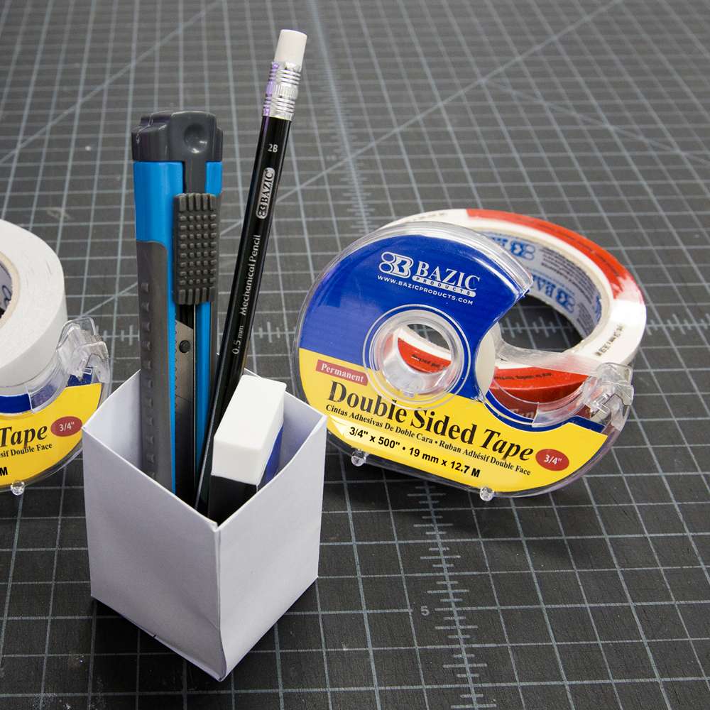 Double Sided Permanent Tape 3/4" X 500" w/ Dispenser