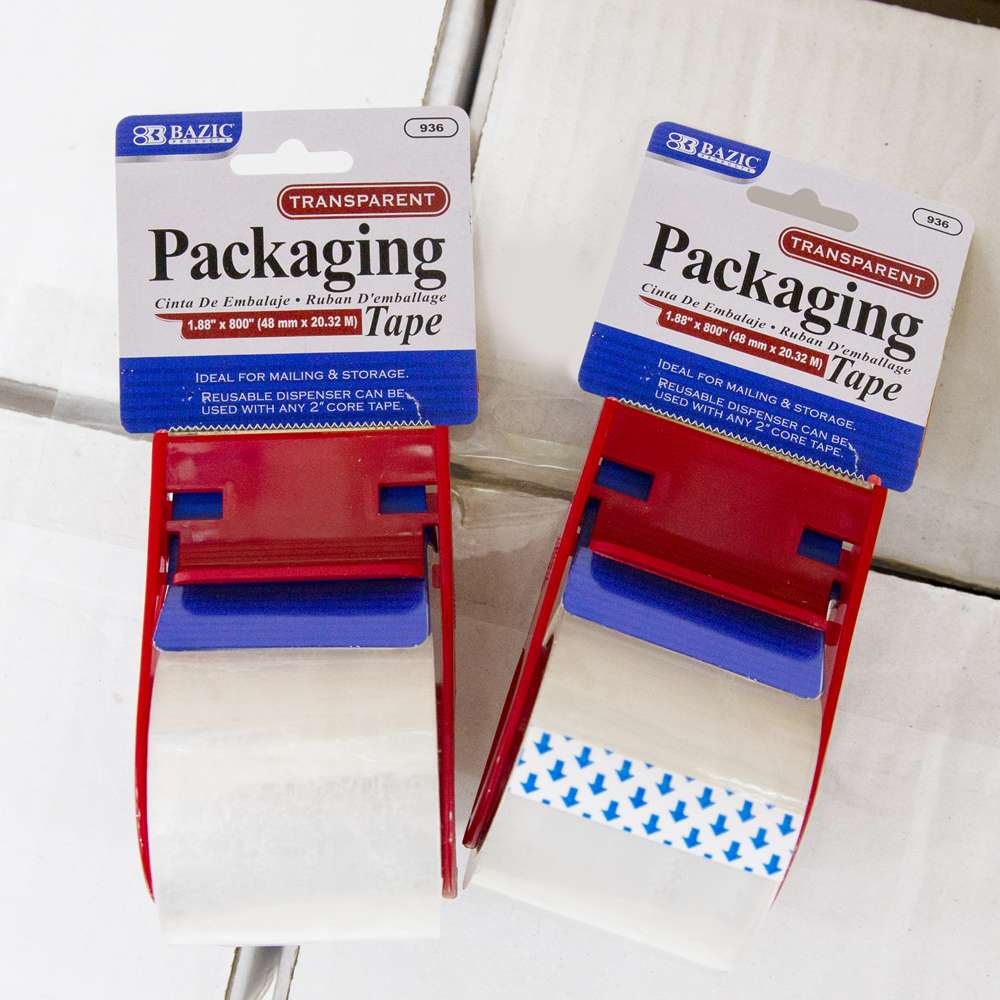 Packaging Tape Clear w/ Dispenser 1.88" X 800"