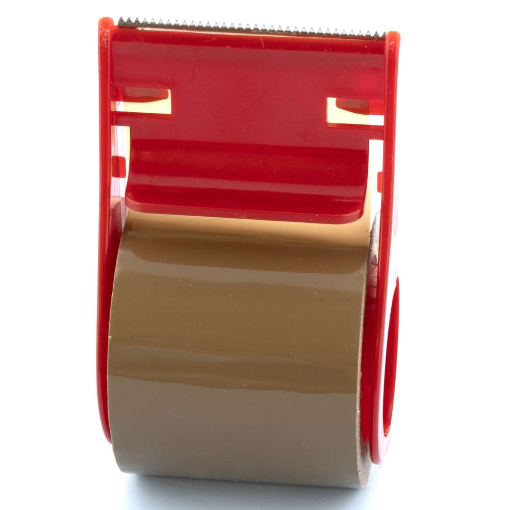 Packaging Tape Tan w/ Dispenser 1.88" X 800"