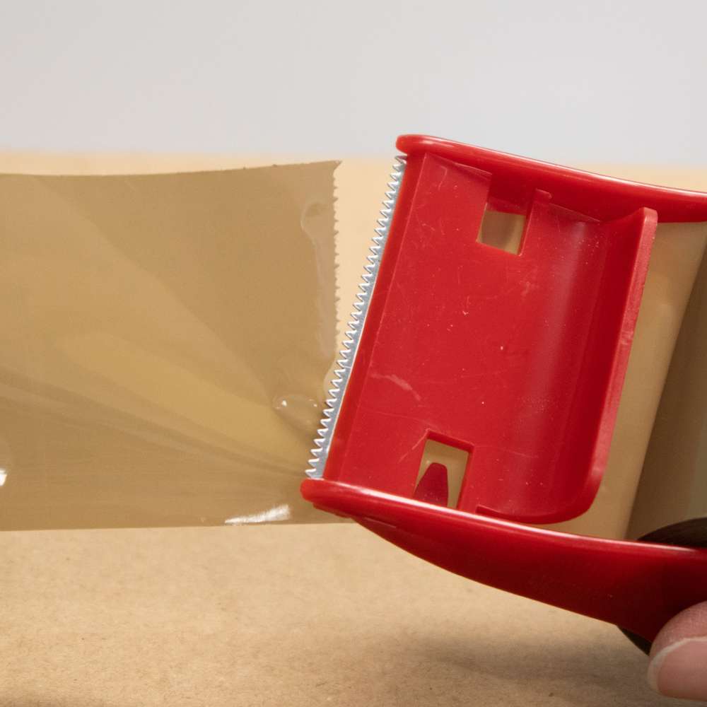 Packaging Tape Tan w/ Dispenser 1.88" X 800"