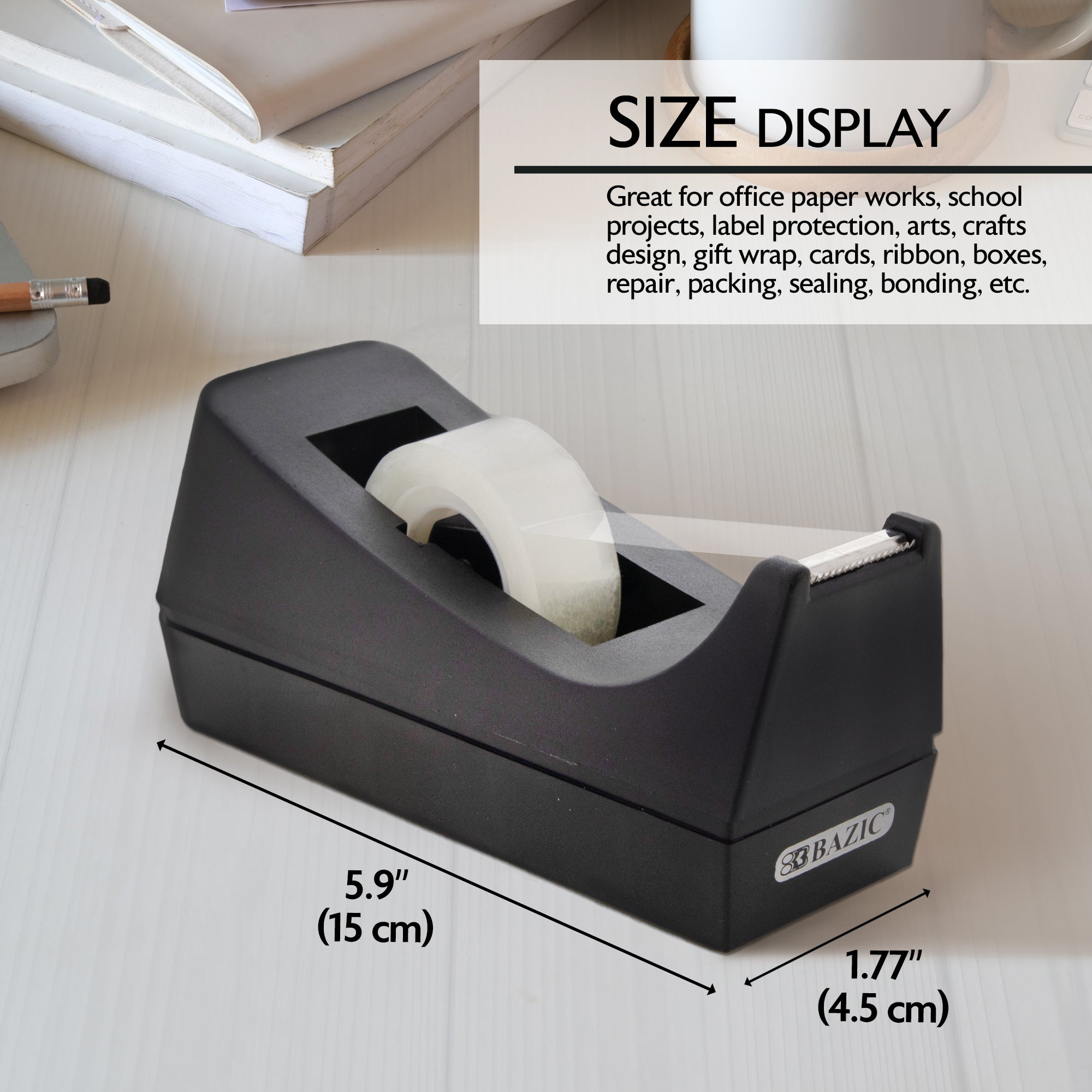 1" Core Desktop Tape Dispenser