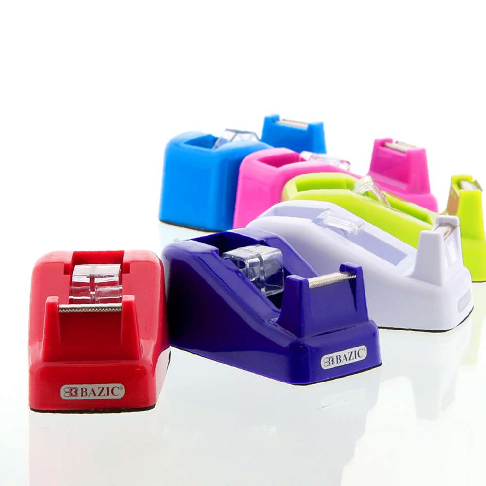 1" Core Desktop Tape Dispenser (3) 3/4" x 500" Tape Refill