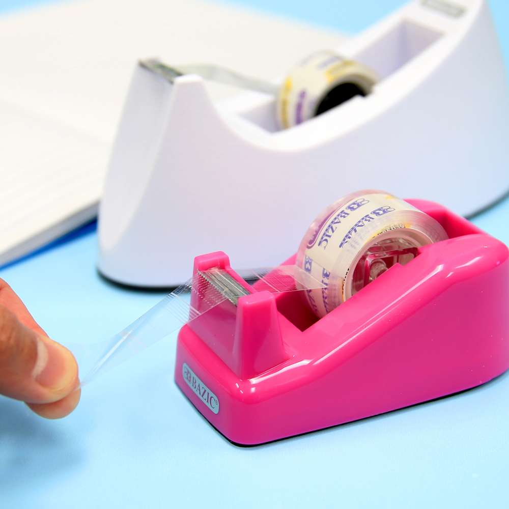 1" Core Desktop Tape Dispenser (3) 3/4" x 500" Tape Refill