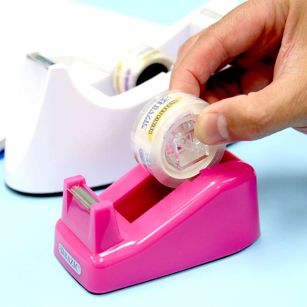 1" Core Desktop Tape Dispenser (3) 3/4" x 500" Tape Refill