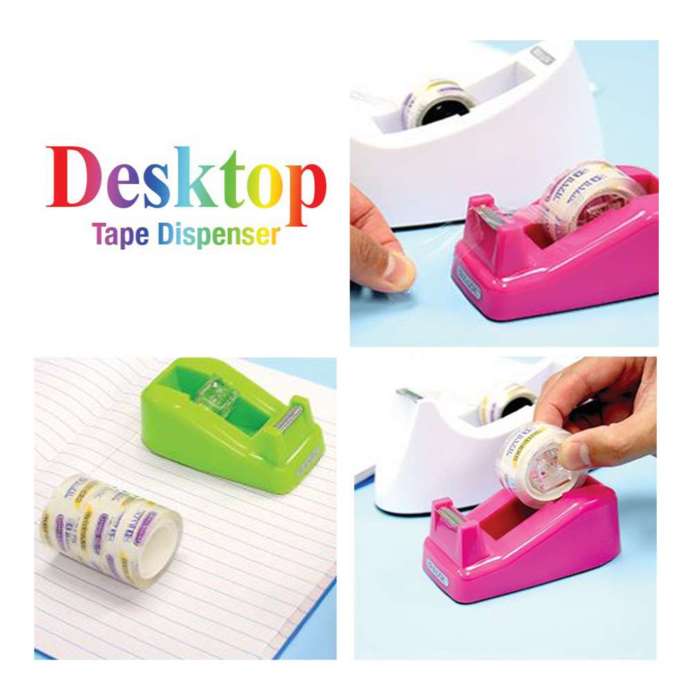 1" Core Desktop Tape Dispenser (3) 3/4" x 500" Tape Refill