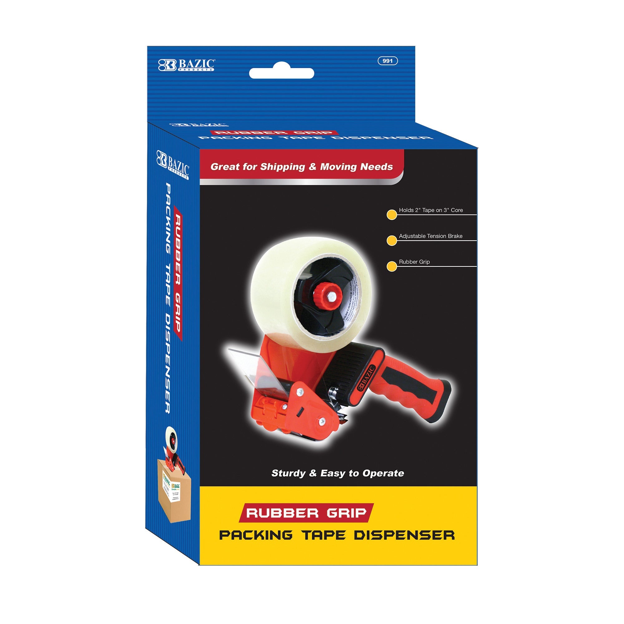 Non-Slip Grip Premium Comfort Packaging Tape Dispenser