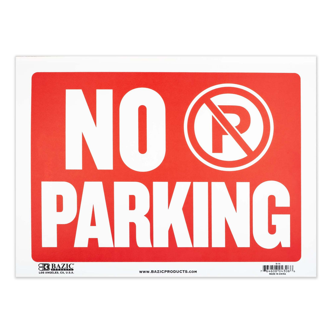 9" X 12" No Parking Sign