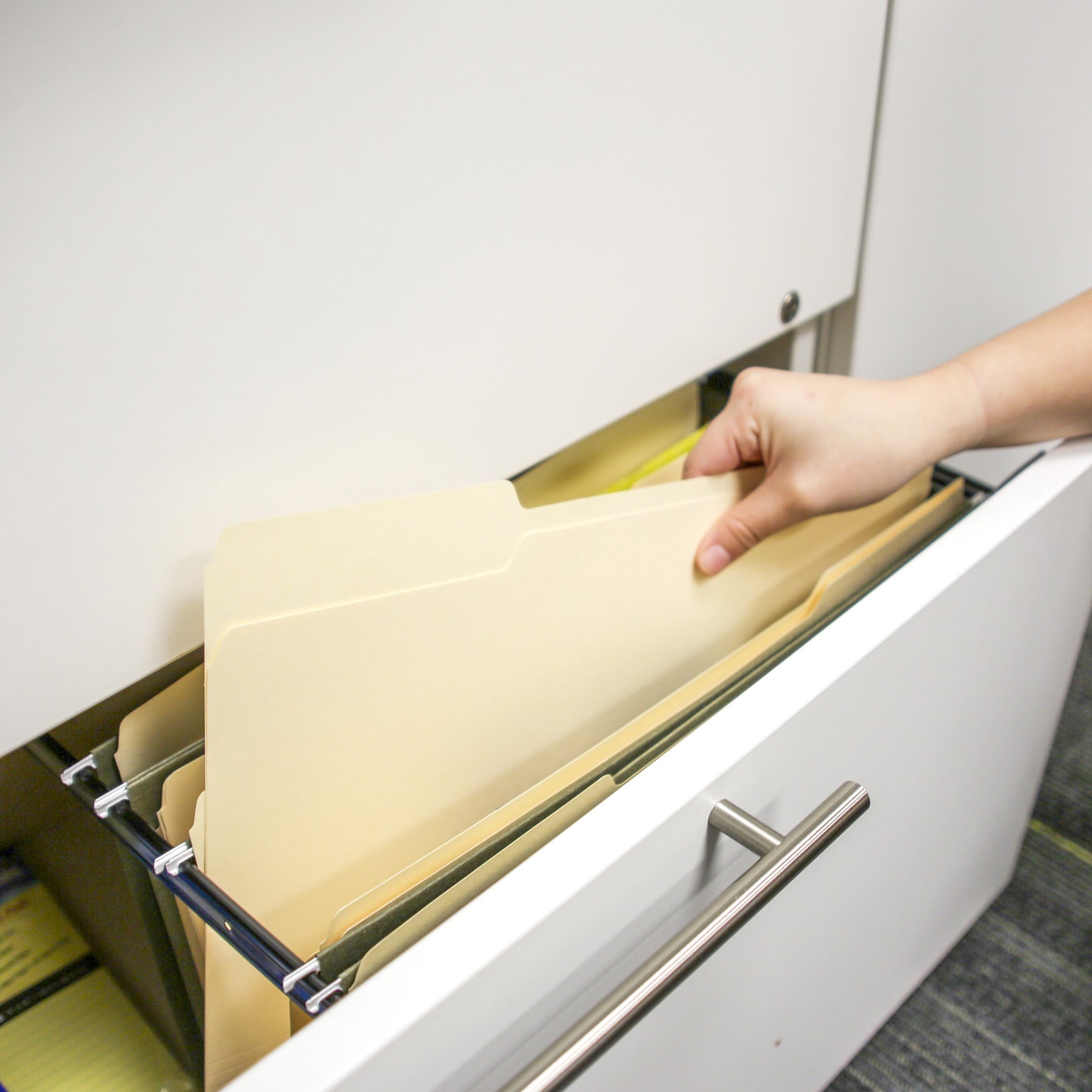 Manila File Folder 1/3 Cut Letter Size (12/Pack)