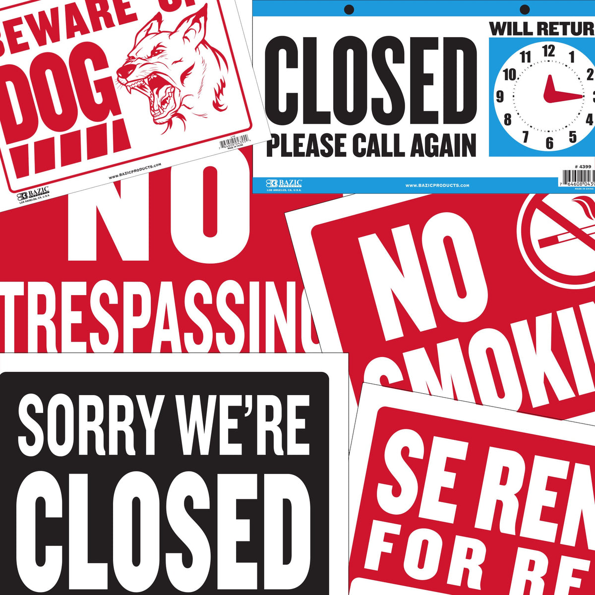 Signage Paper Signage – Page 2 – BAZIC Products