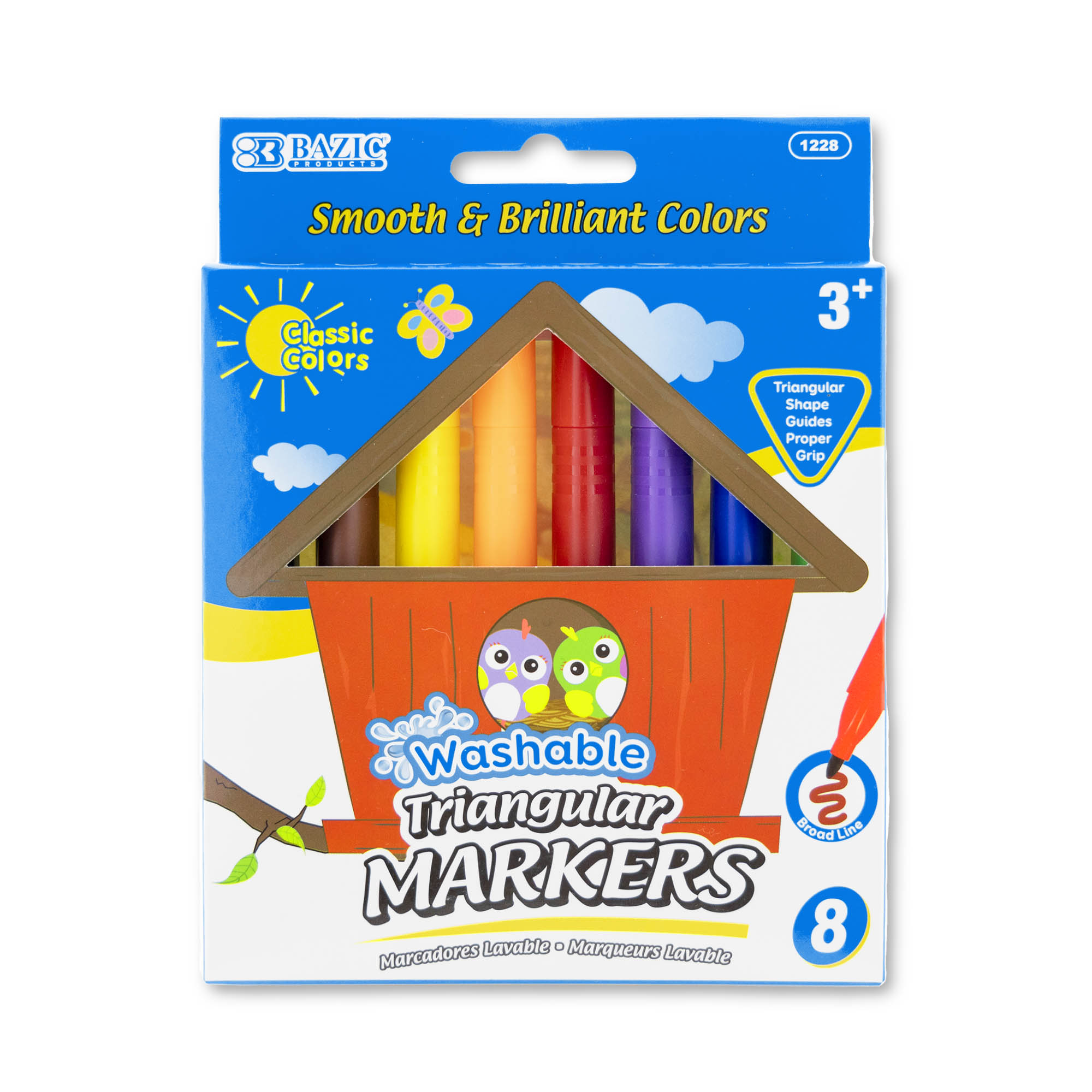 PKサ・ラ2セット○●ノムーンページ○● BAZIC 6 Primary Colors Dual Tip Sketch Markers – BAZIC Products