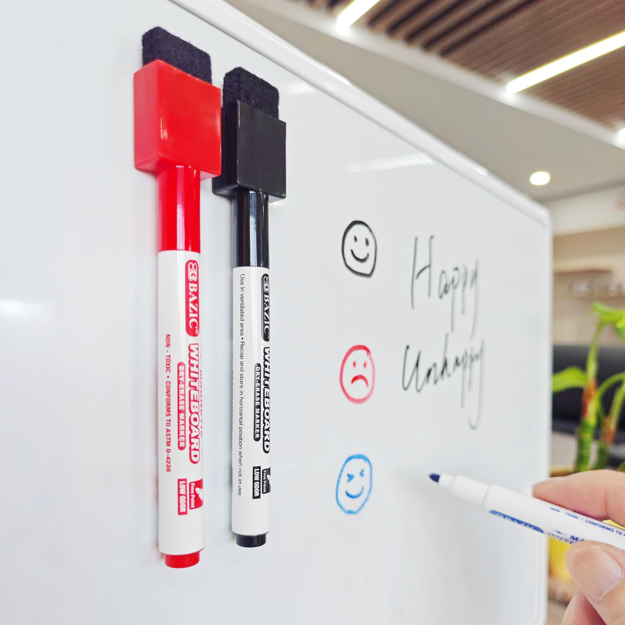 Magnetic Assorted Color Dry-Erase Markers (3/Pack)